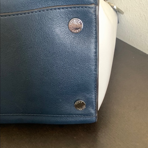 Michael Kors Blue and White Satchel with Timeless Elegance - Picture 13 of 13
